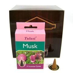Tulasi Musk Благовоние-конус Муск 15 шт