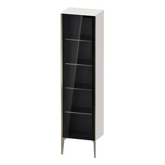 Duravit XViu XV1376LB122 Шкаф подвесной 1770x500x360мм, со стеклянной дверью, 4 стеклянные полки (петли слева), цвет: белый глянцевый/champagne matt фото