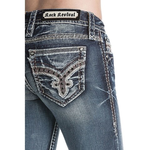 Rock Revival | Джинсы женские ARYA S202 SKINNY CUT JEAN RP9530S202 на модели задний карман