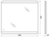 BelBagno SPC-CEZ-800-700-LED-TCH Зеркало с встроенным светильником и кнопочным выключателем, цвет: белый