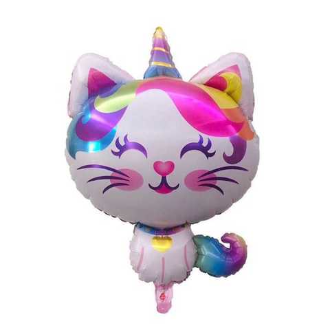 Шар фигура Котенок Единорог, 91 и 70 см