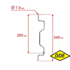 Ось DDE LME3614 передняя (J0090000293R)