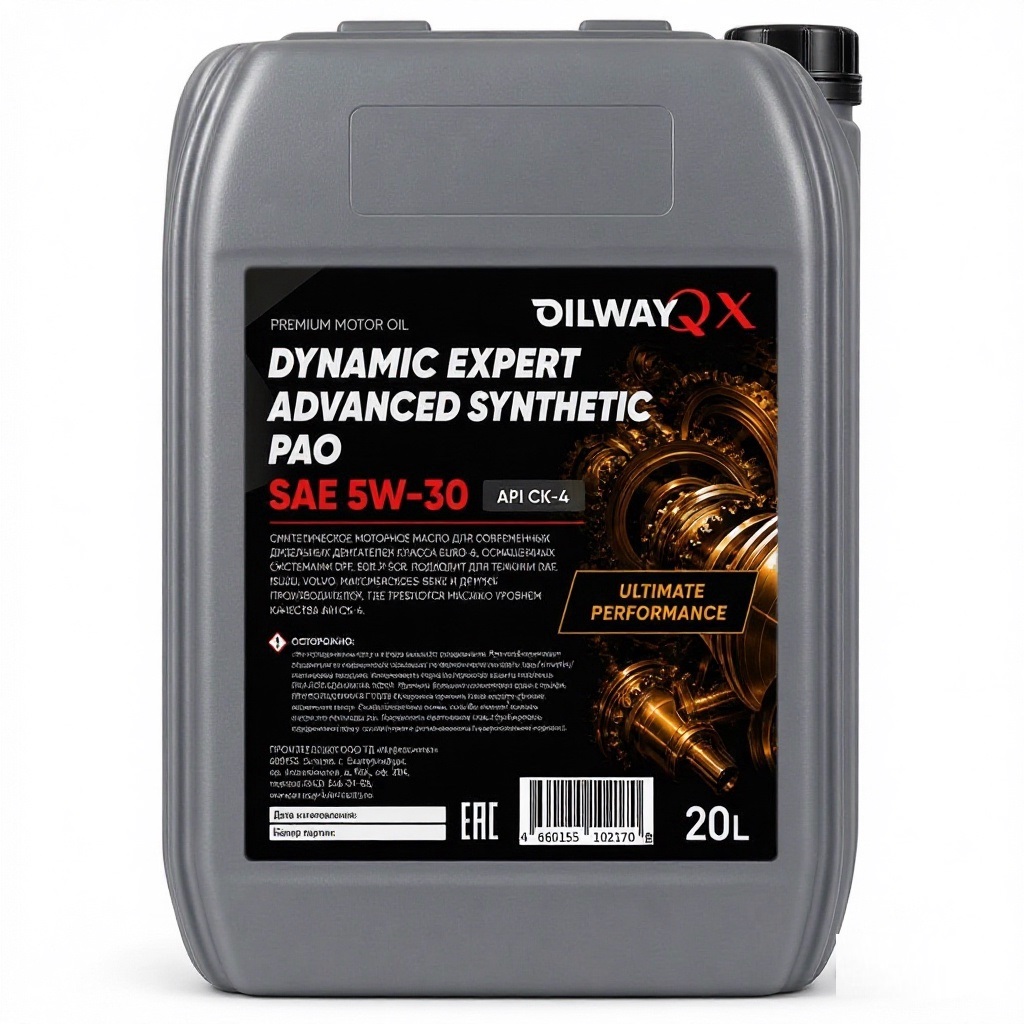Моторное масло Oilway Dynamic Expert Advanced Synthetiс PAO 5W-30 синтетическое 20л