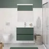 BelBagno UNO-800-2C-SO-VO База под раковину подвесная с фрезерованными ручками по всей длине фасада с двумя выкатн. ящ., Еловый Матовый, 800x455x608