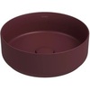 ISVEA Infinity 10NF65036-2R Раковина накладная 360*360*120 отверстия для смесителя отсутствуют, цвет бордовый матовый