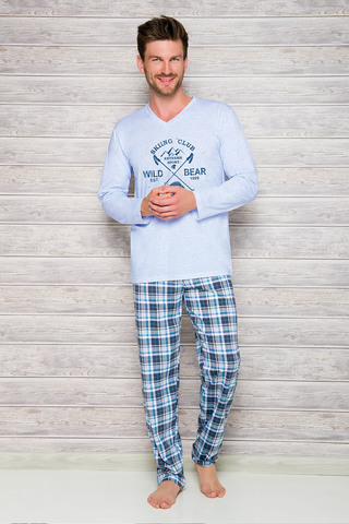 Мужская пижама 7W Arek 2130 Light Blue Taro