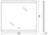BelBagno SPC-CEZ-800-700-LED-TCH Зеркало с встроенным светильником и кнопочным выключателем, цвет: белый