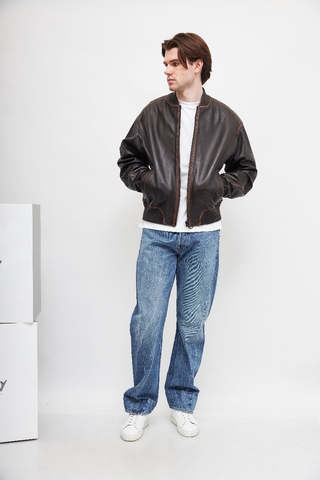 TRUSSARDI Куртка кожаная