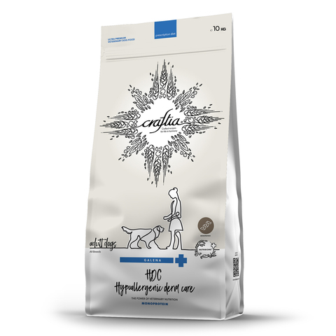 CRAFTIA GALENA DOG HYPOALLERGENIC сухой корм для собак при пищевой аллергии и заболеваниях кожи 10кг