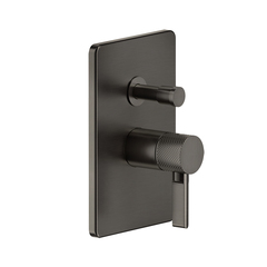 Gessi Inciso 58079#299 Встраиваемый смеситель, на 2 источника с автоматическим переключателем (внешняя часть), цвет: nero XL фото
