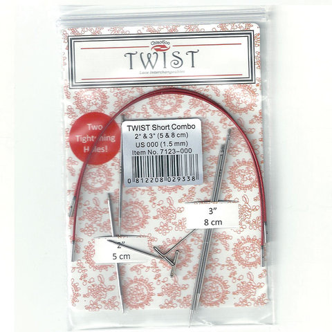 Набор спиц ChiaoGoo TWIST Short Combo 5 и 8 см