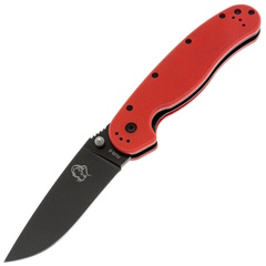 Фото Складной нож Steelclaw Крыса Black сталь AUS-8, рукоять Red G10