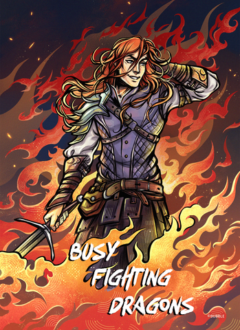 Открытка BUBBLE “Разумовский: Busy Fighting Dragons”