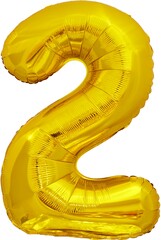 Шар К 34''/86 см, Цифра ЭКО, Золото, 