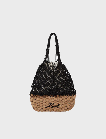 Сумка с органайзером KARL LAGERFELD K/Signature Makrame Beach Bag