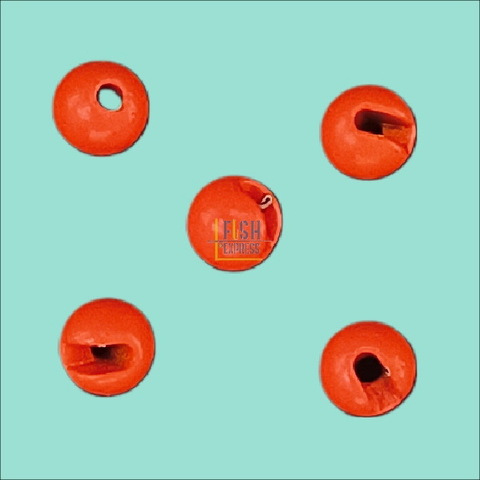 Вольфрамовые головки Anglerfish TUNGSTEN BEADS 3мм 0,2г цвет Оранжевый Fluo 5шт/уп. Продажа от 5 уп.