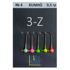 3-Z Джиг-головка форелевая крючок №4 Kumho (0,75г) 5шт/уп. продажа от 2 уп.