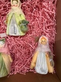 Набор ватных елочных игрушек ручной работы «Глашенька» — фото 5