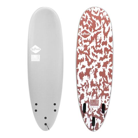 SOFTECH Bomber FCS II 6'10 Grey/Dusty Red