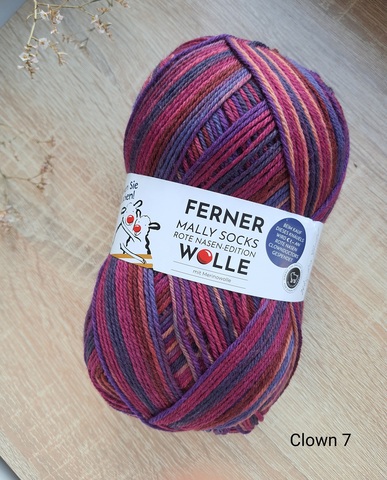 Ferner Wolle Mally Socks Clown 07