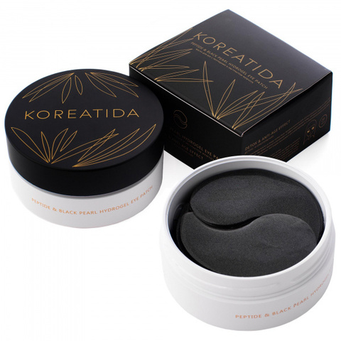 Патчи гидрогелевые с пептидами и экстрактом жемчуга для глаз  Peptide & black pearl hydrogel eye patch 60 шт