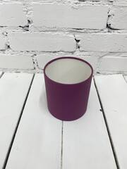 Цилиндр одиночный с завальцовкой, 21*21 см, Сливовый, 1 шт.