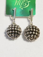 Ежевичка (серьги из серебра)