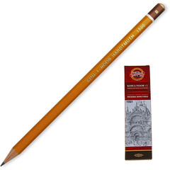 Карандаш чернографитный Koh-I-Noor 1500 B заточенный