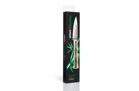Нож кухонный стальной овощной Samura BAMBOO SBA-0010/Y