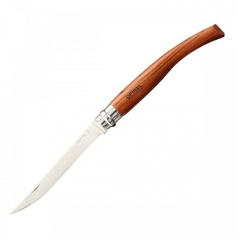 Филейный нож Opinel №12, нержавеющая сталь, рукоять бубинга