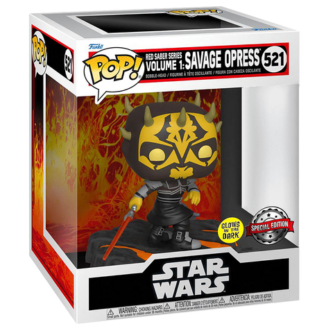 Funko POP! Star Wars Red Saber Series Vol. 1: Savage Opress (GW Exc) (521)