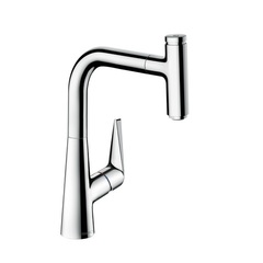 Hansgrohe Talis Select M51 73852000 Смеситель для кухни с выдвижным изливом и лейкой фото