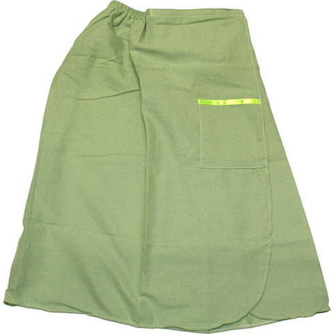 Парео для бани женское вафельное, XXXL зеленое - 8