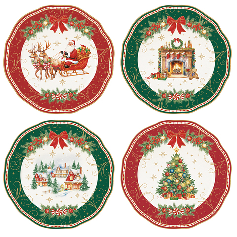 Фото: Набор десертных тарелок christmas heritage, D20 см, 4 шт. - основной вид