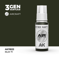 Акриловая краска AK Interactive RLM 71 3GEN AIR, 18мл