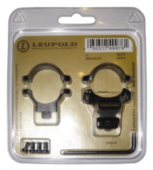 Кольца Leupold QR быстросъемные с выносом (extension) для основания Quick Release, 25,4мм, средние, сталь, матовые