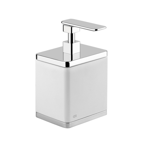 Gessi iSpa 41637#031 Дозатор для жидкого мыла настольный, цвет: хром/белый