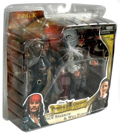 Пираты Карибского моря фигурки Джек Воробей и Уилл Тёрнер — Pirates of the Caribbean Jack Sparrow & Will Turner Exclusive