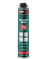 Пена полиуретановая монтажная профессиональная всесезонная DONEWELL 70