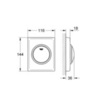 GROHE Skate 38595000 Клавиша смыва для писсуара