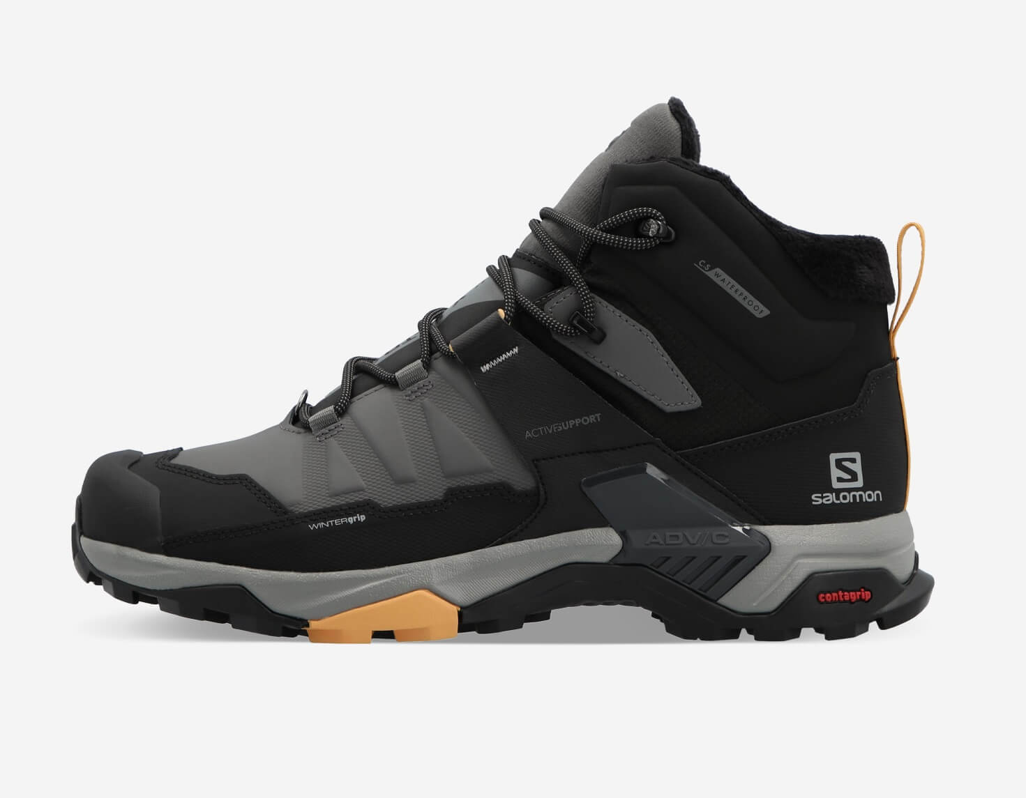 Мужские утепленные ботинки Salomon X Ultra 4 Mid Winter TS CSWP черные-серые - 5