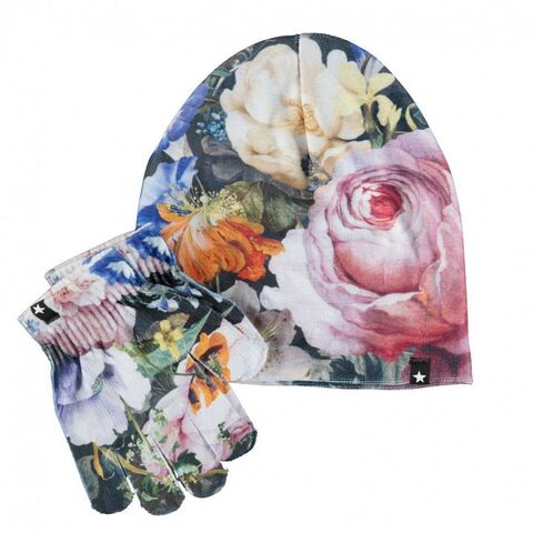 Комплект Molo шапка и перчатки Kaya Floral