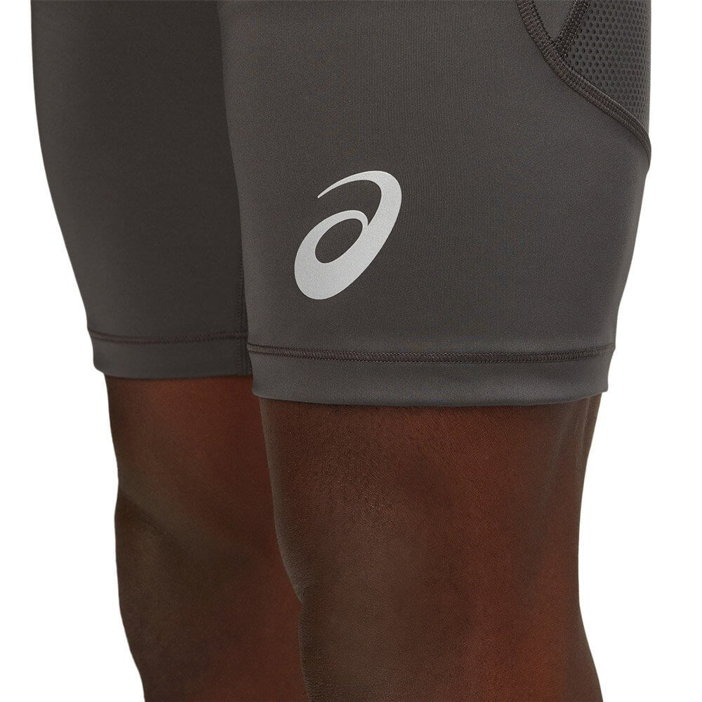 Asics Fujitrail Sprinter тайтсы для бега мужские серые - 5