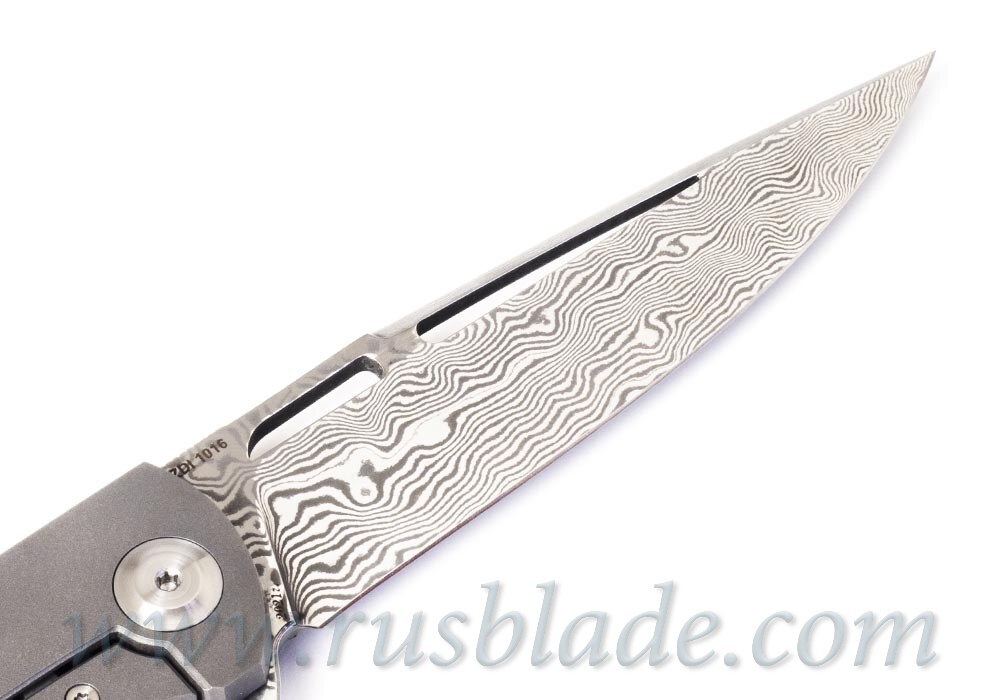 Cheburkov Pike Damascus Custom Folding Knife - фотография 
