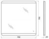 BelBagno SPC-CEZ-800-700-LED-TCH Зеркало с встроенным светильником и кнопочным выключателем, цвет: белый