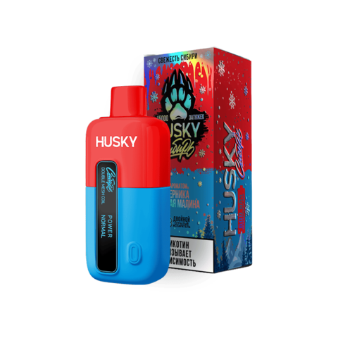 HUSKY Сибирь 15000 Blueberry Sour Raspberry - Черника Кислая Малина