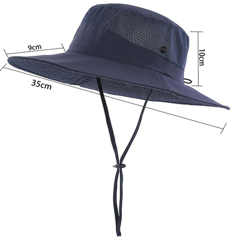 Картинка шляпа Skully Wear Wide Brim navy - 2