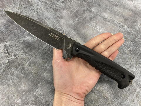 Нож Антей 3, AUS-8, черная рукоять, 605-589821
