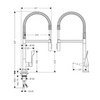 Axor Citterio 39840340 Смеситель для кухни , цвет шлифованный черный хром