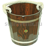 Ведро для бани Bentwood, 15 л (мореный) - 5